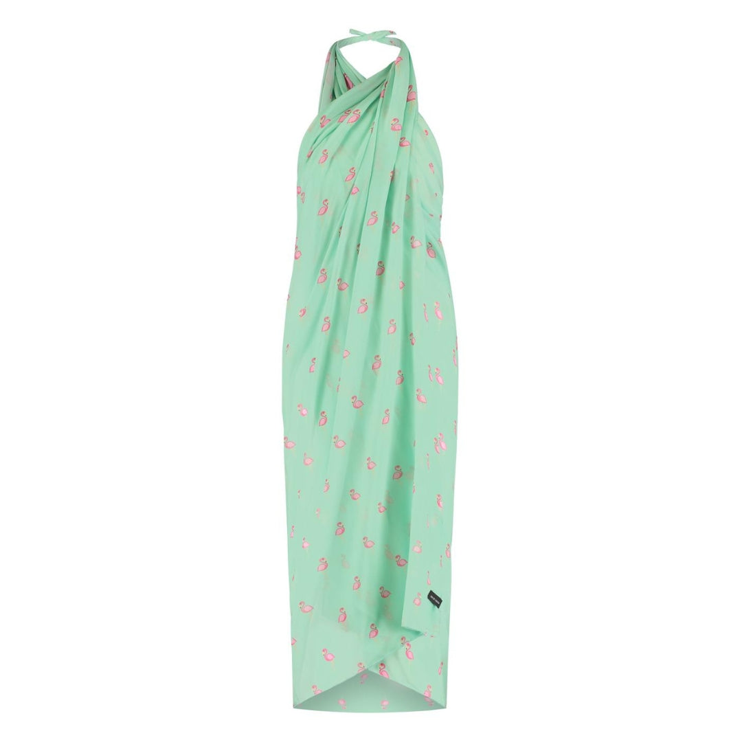 Flamingo, Green, Ladies shawl