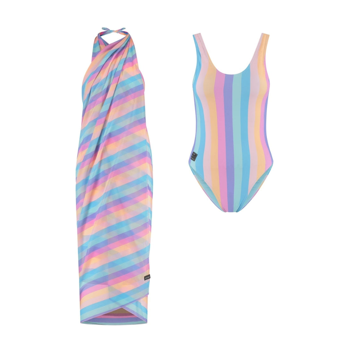 Rainbow, Women's Swimsuit/wrap