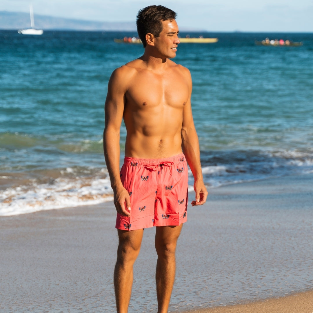 Butterflies, Men's swimming trunks