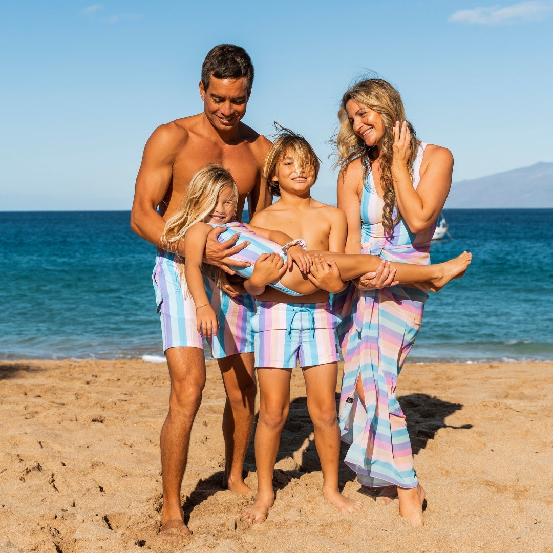 Rainbow, Mother and daughter swimwear