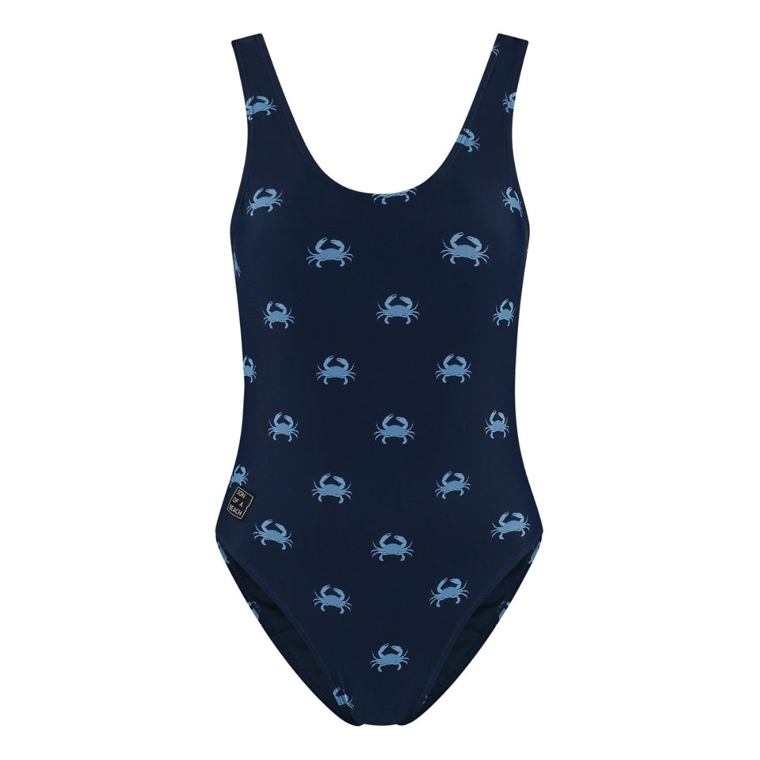 Crab, Blue, Women's Swimsuit
