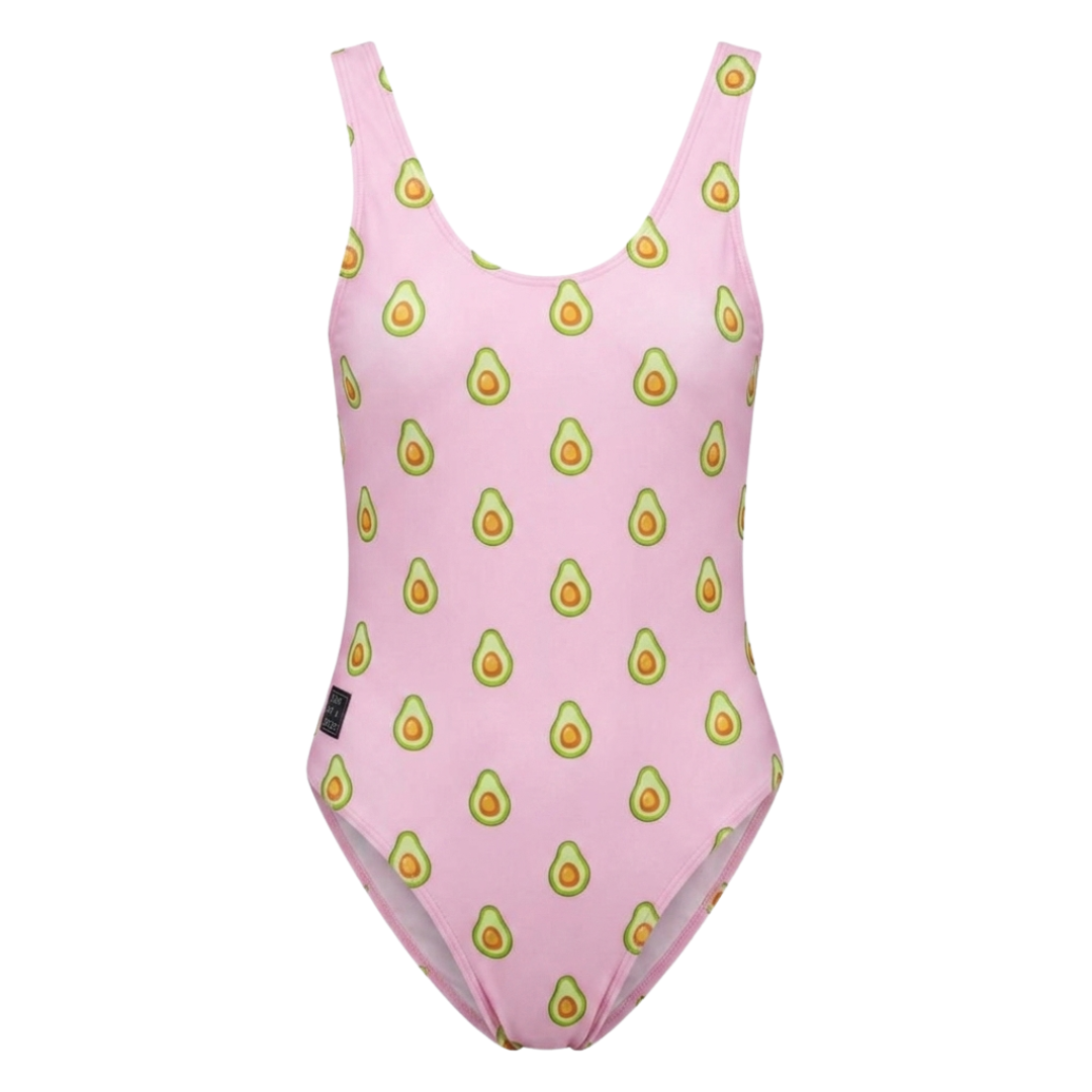Avocado, Pink, Women's Swimsuit