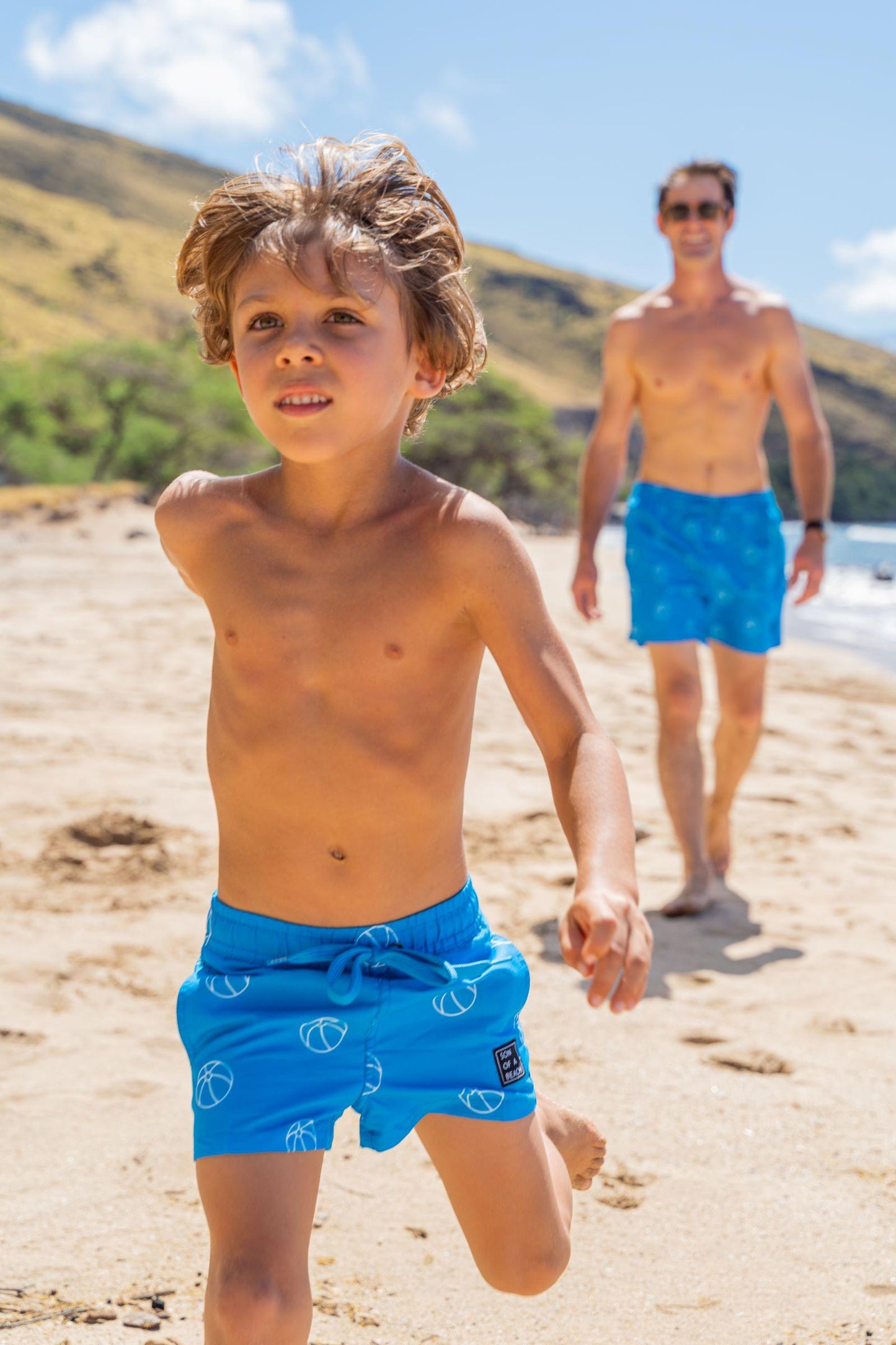 Beachball, Blue, Boys Swim Shorts