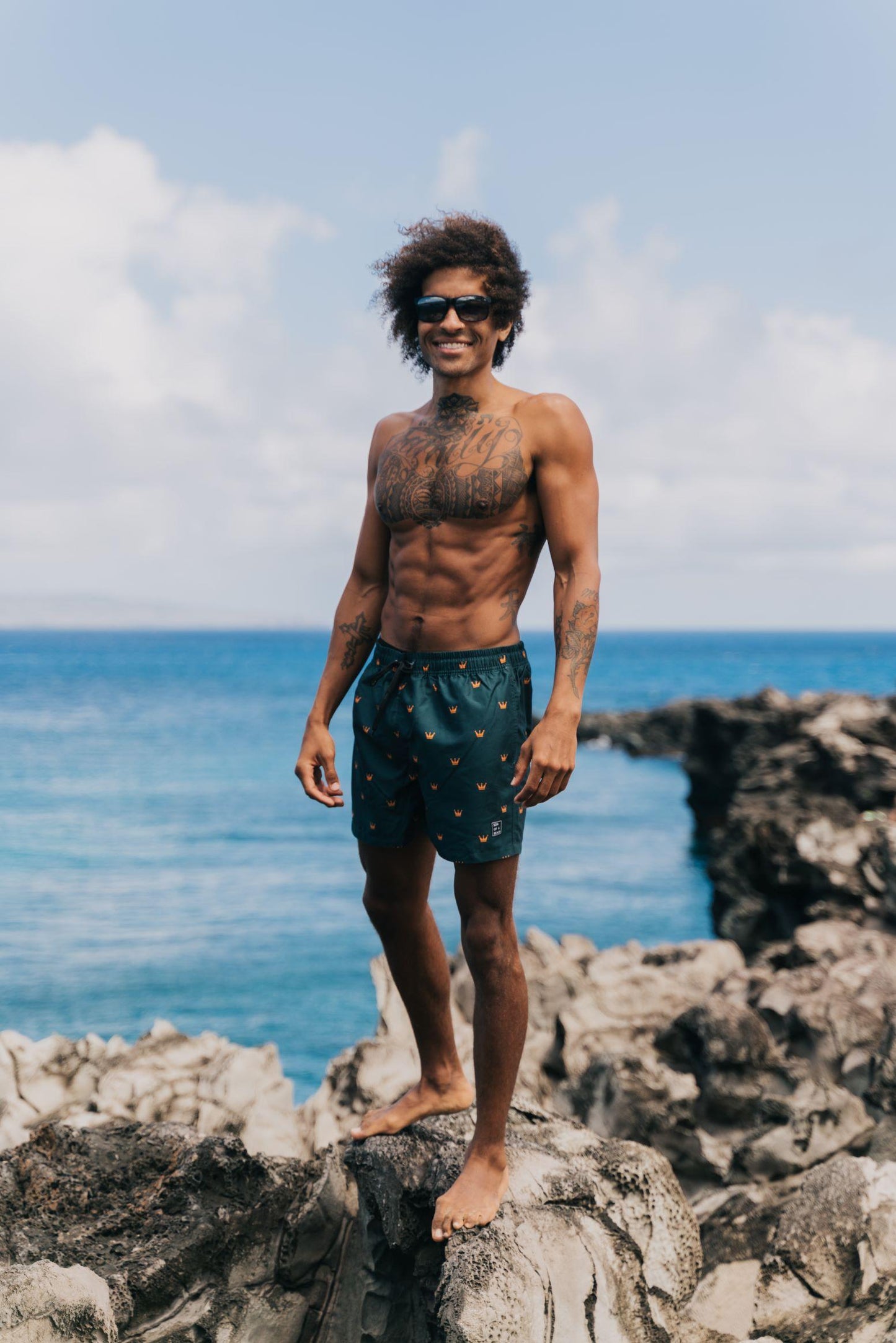 King, Men's swimming trunks