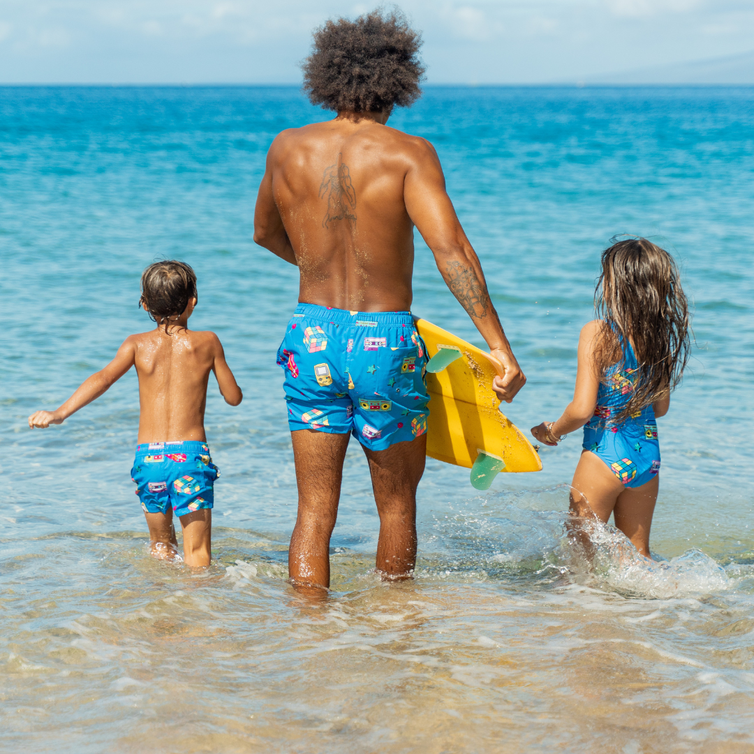 Retro, Father and daughter swimwear