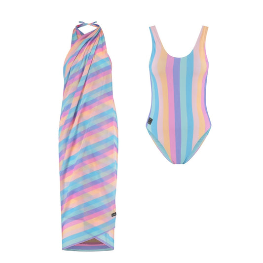 Rainbow, Women's Swimsuit/wrap