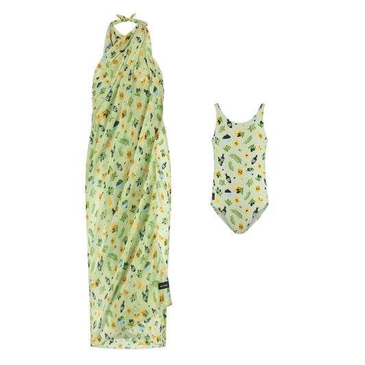 Olive, Mother and daughter swimwear