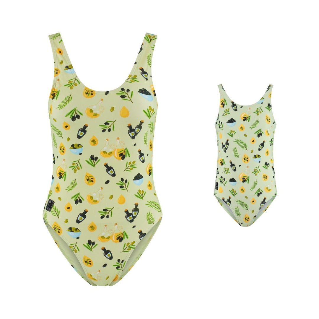 Olive, Mother and daughter swimsuit