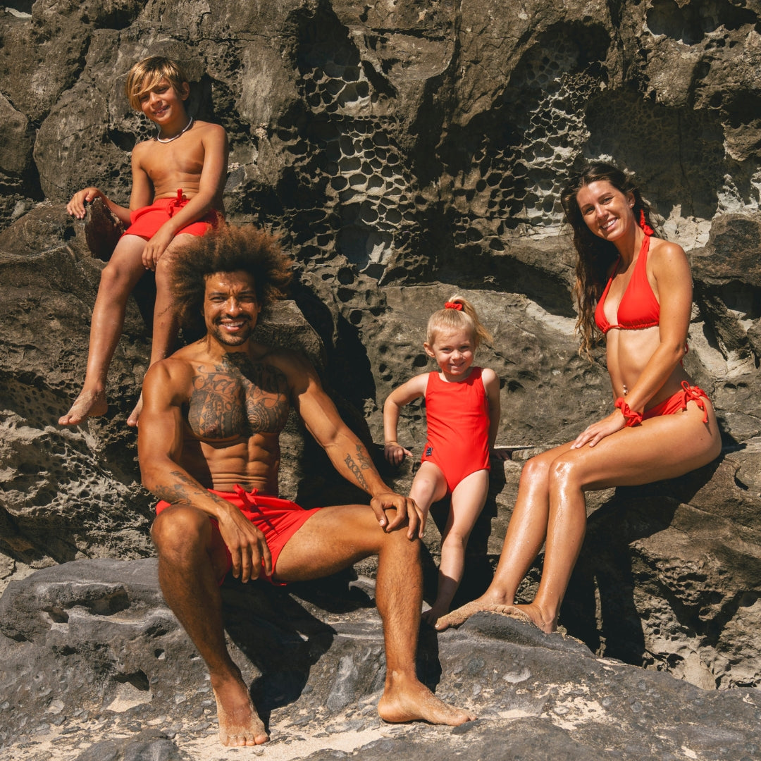 Solid, Red, Women's Bikini