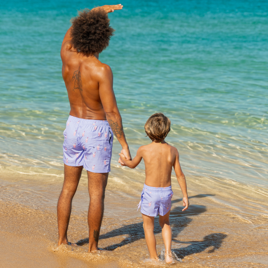 Milkshake, Father and son swim shorts