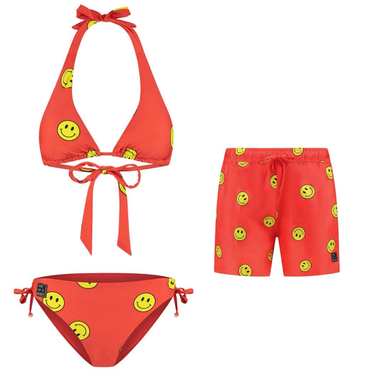 Smiley, Mother and son bikini/swimming trunks