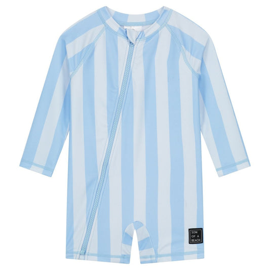 Striped, Light Blue, UV Swimsuit Baby (Boys / Girls)