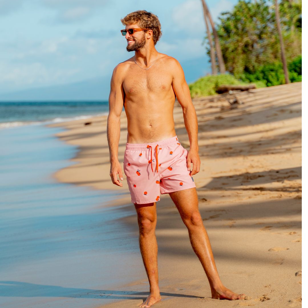 Orange, Orange, Father and son swim shorts