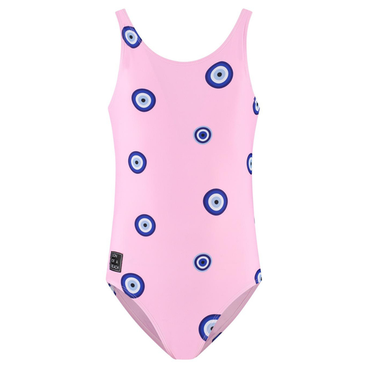 Eye, Pink, Girls swimsuit