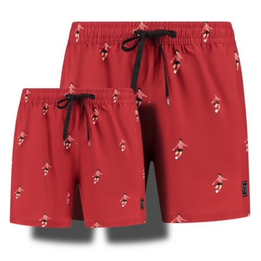 PSV Edition, Red, Father and son swimming trunks
