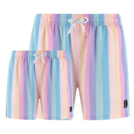 Rainbow, Father and son swim shorts