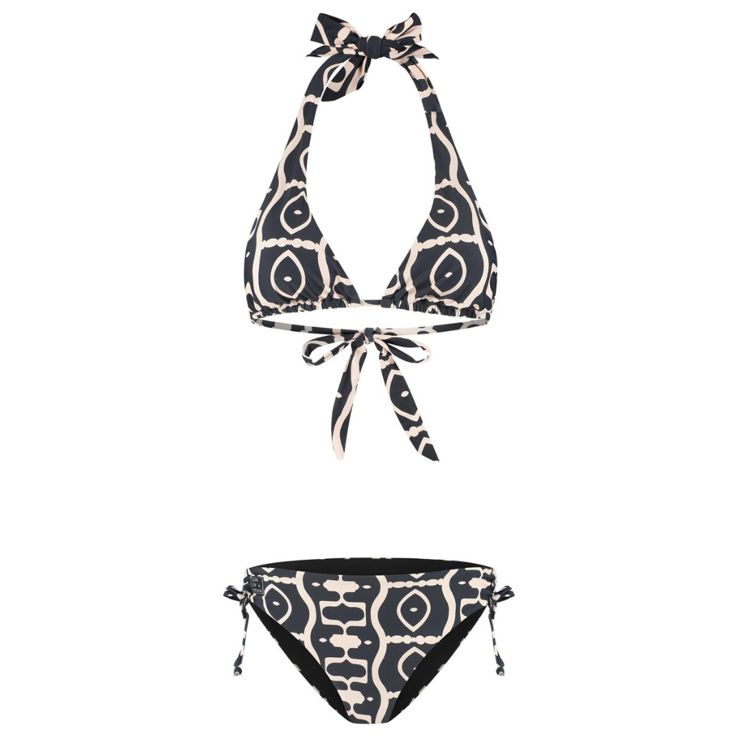 Abstract, Black, Women's Bikini