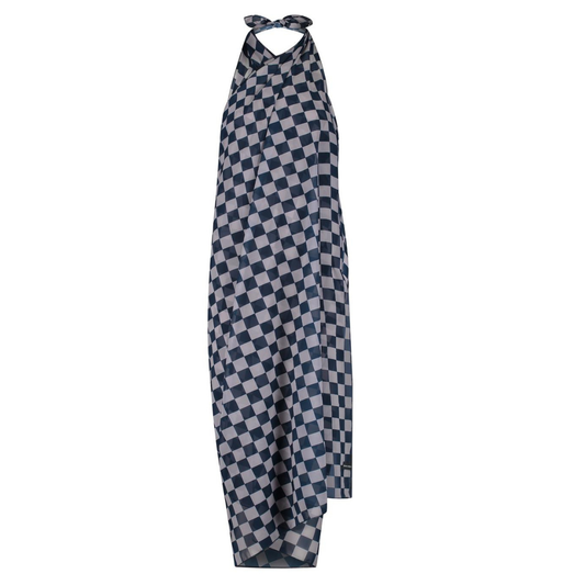 Check, Blue, Women's shawl