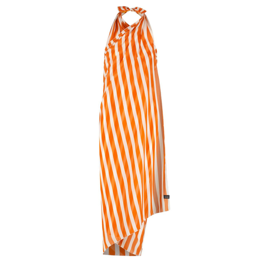 Striped, brown, Women's shawl