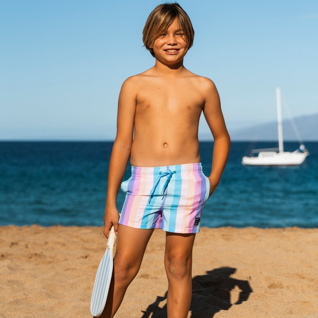 Rainbow, Father and son swim shorts