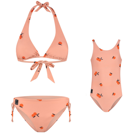 Orange, Orange, Mother and daughter bikini/swimsuit