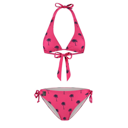 Palm Tree, Pink, Women's Bikini
