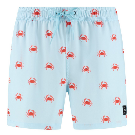 Crab, Light blue, Boys swimming trunks