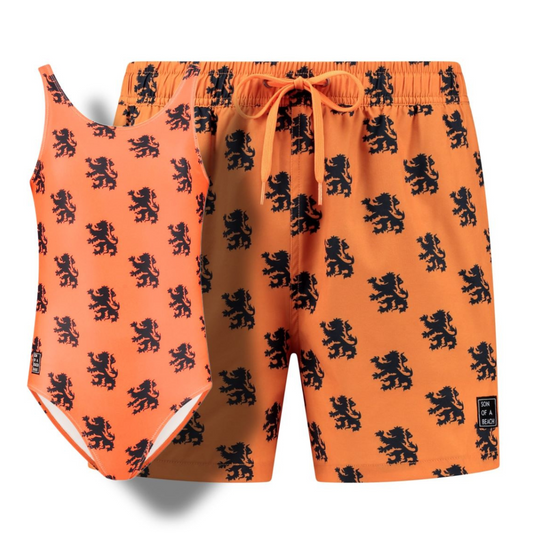 Orange Lion, Father and daughter swimwear