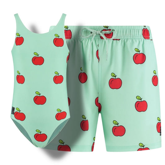 Apple, Father and daughter swimwear