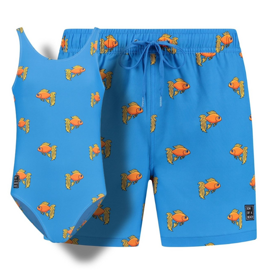Goldfish, Father and daughter swimwear