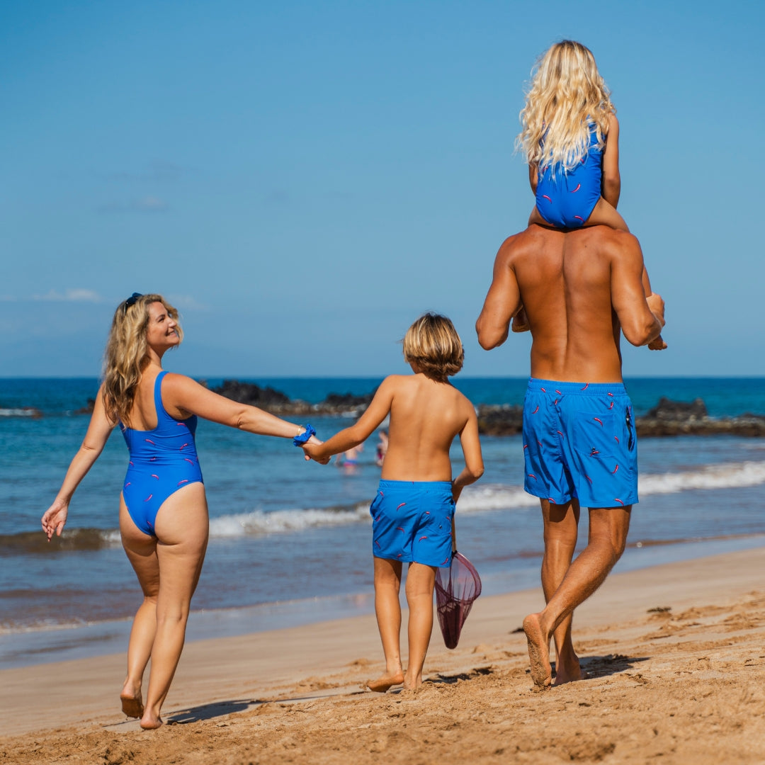 Chili Pepper, Father and Son swim shorts