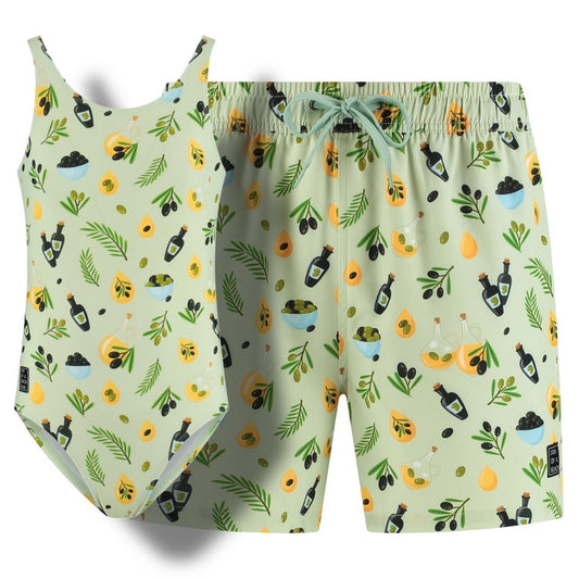 Olive, Father and daughter swimwear