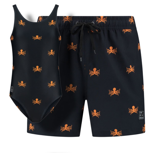 Octopus, Father and daughter swimwear