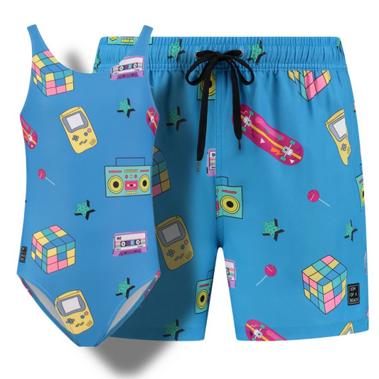 Retro, Father and daughter swimwear