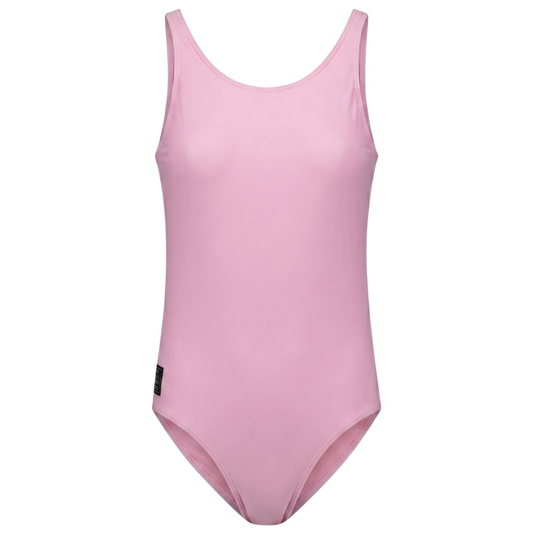 Solid, Pink, Girls swimsuit