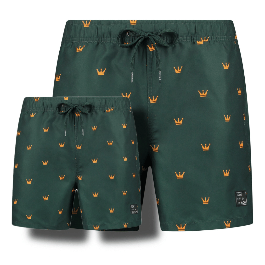 King, Father and Son swim shorts