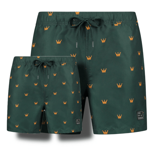 King, Father and Son swim shorts