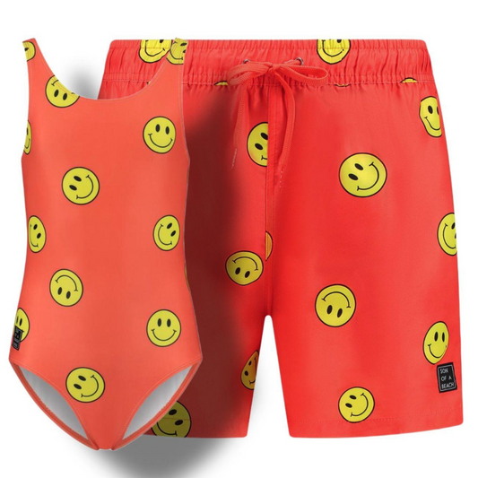 Smiley, Father and daughter swimwear