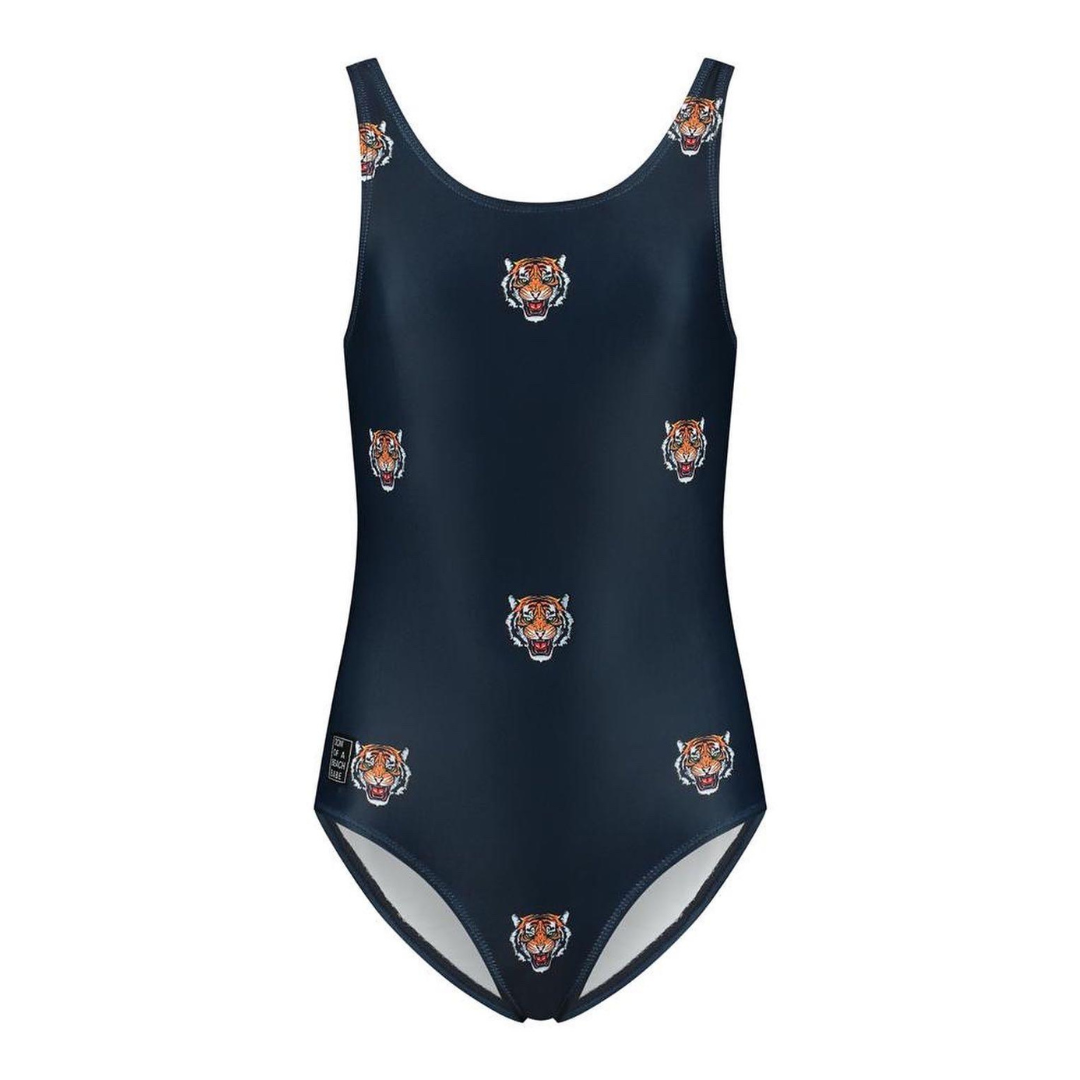 Tiger Head, Girls Swimsuit