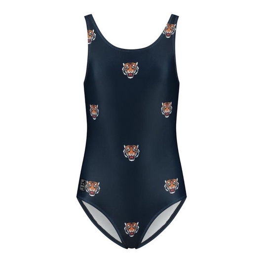 Tiger Head, Girls Swimsuit