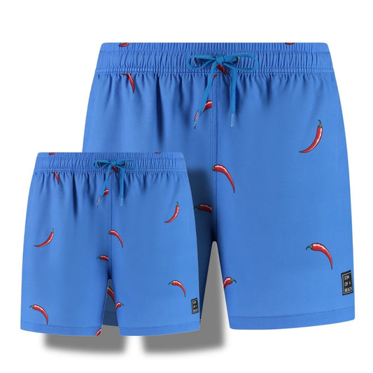 Chili Pepper, Father and Son swim shorts