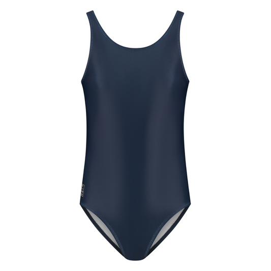 Solid, Blue, Girls swimsuit