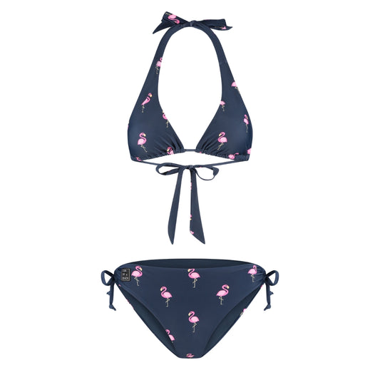 Flamingo, Blue, Women's Bikini