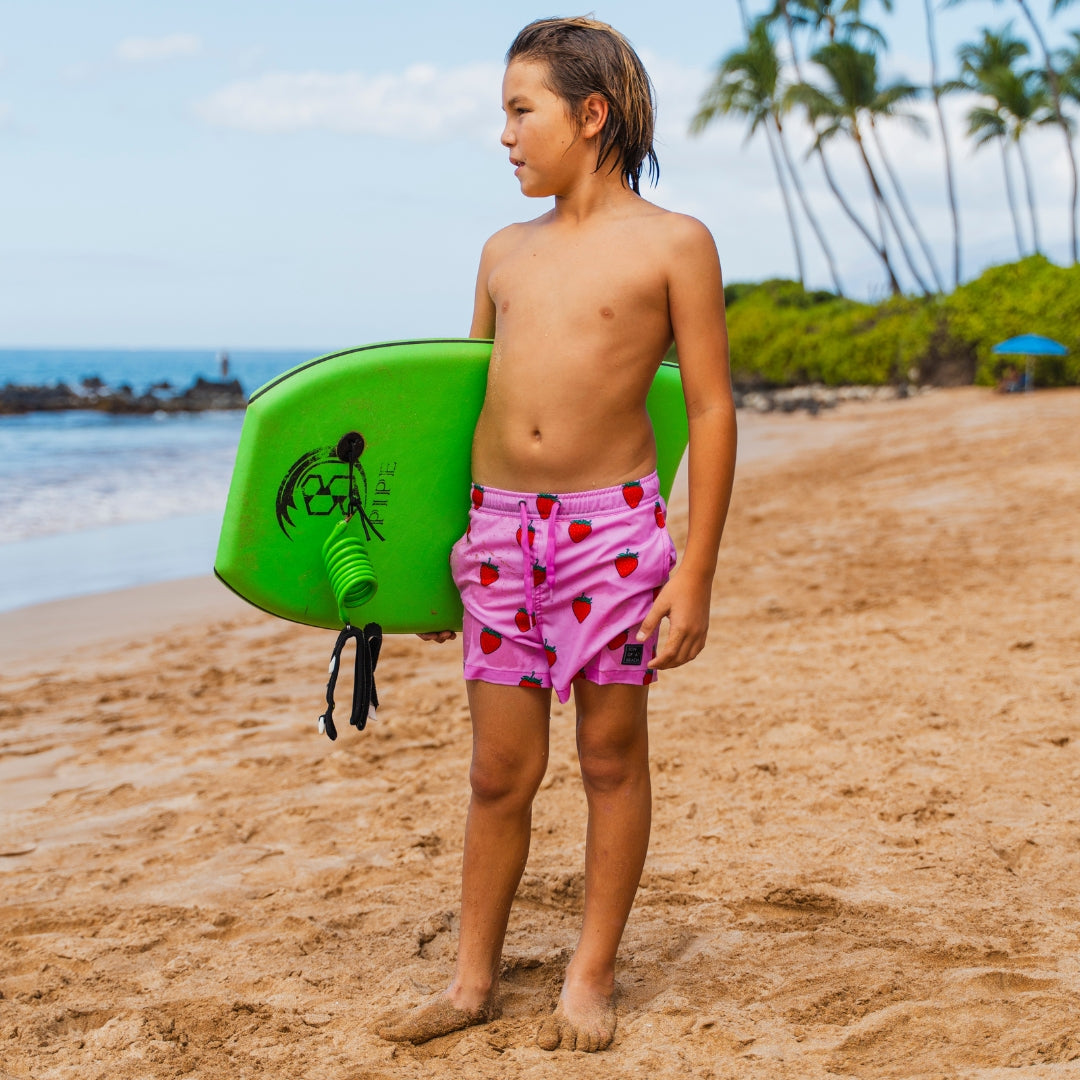 Strawberry, Father and son swim shorts