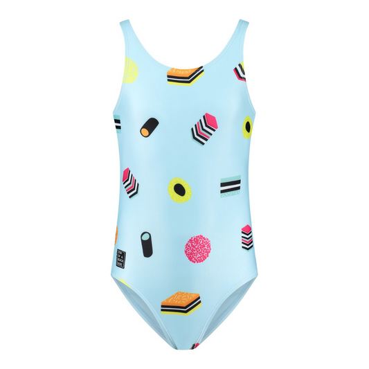 English licorice, Girls swimsuit