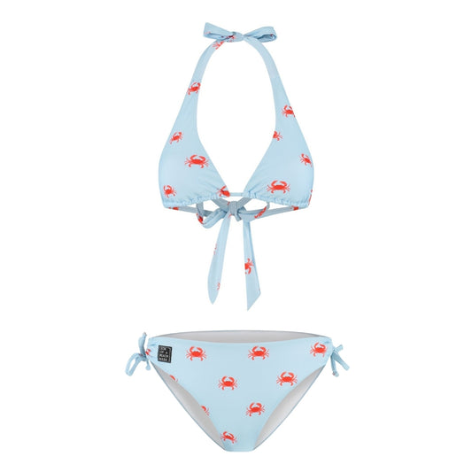 Crab, Light Blue, Women's Bikini