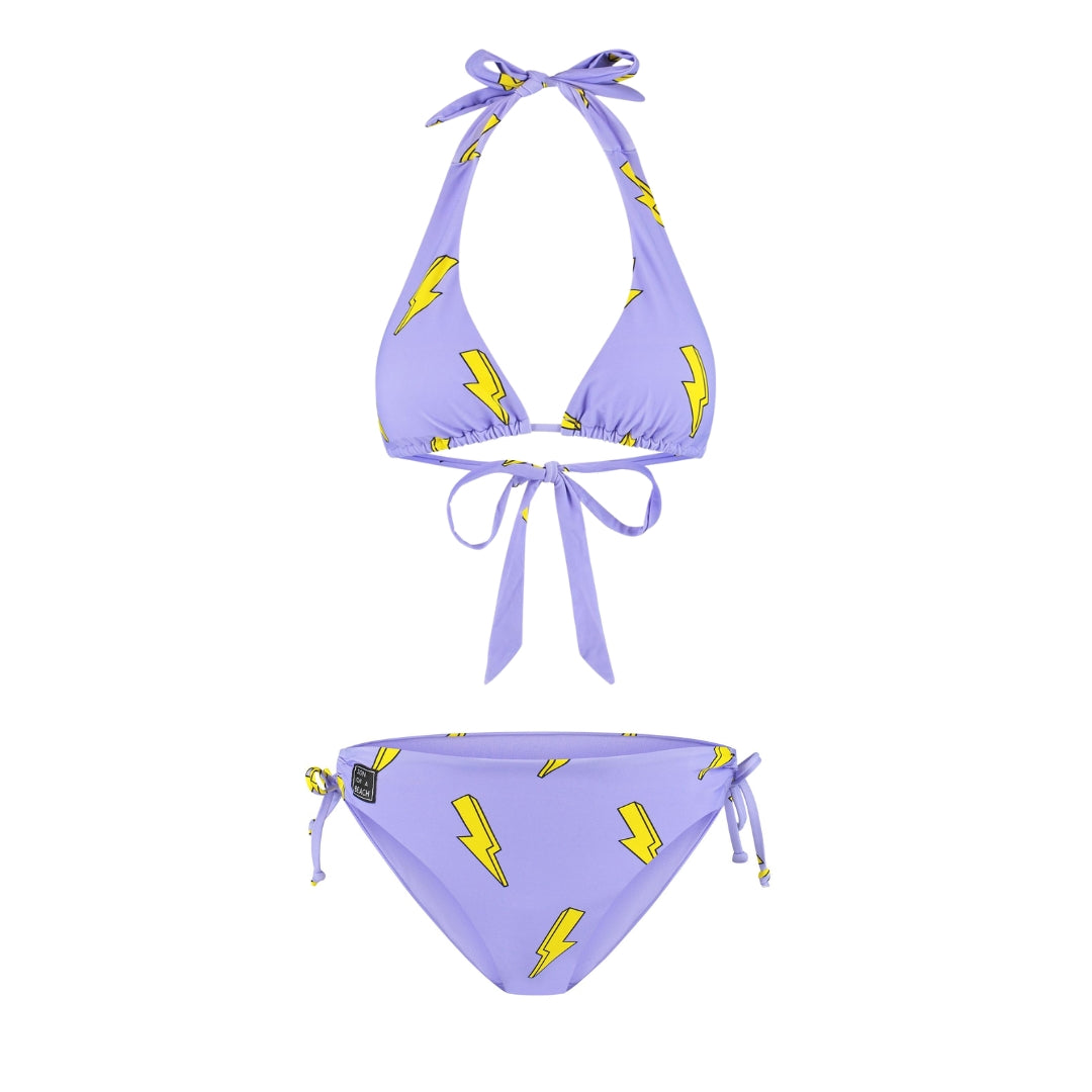 Lightning, Purple, Women's Bikini