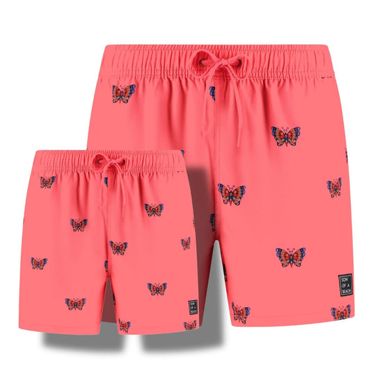 Butterflies, Father and son swim shorts