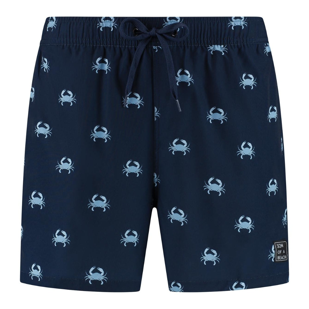 Crab, Blue, Father and son swim shorts