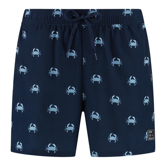 Crab, Blue, Men's Swim Shorts